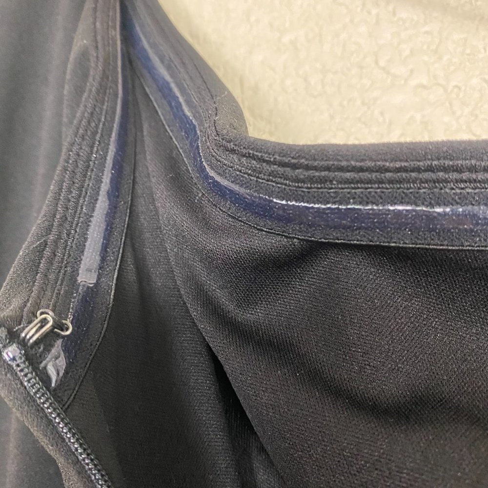 BHLDN Gerri One Shoulder Crepe Dress, sz 8, Black, EUC, Lined, Long Flared Gown - Picture 10 of 12